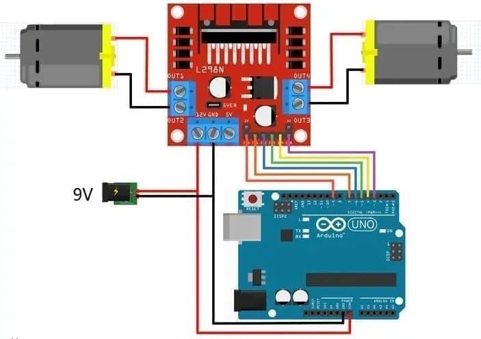 2 Pcs L298N Motor Driver Controller Board DC Dual H Bridge Module for Arduino Raspberry Pi Stepper Motor (2)