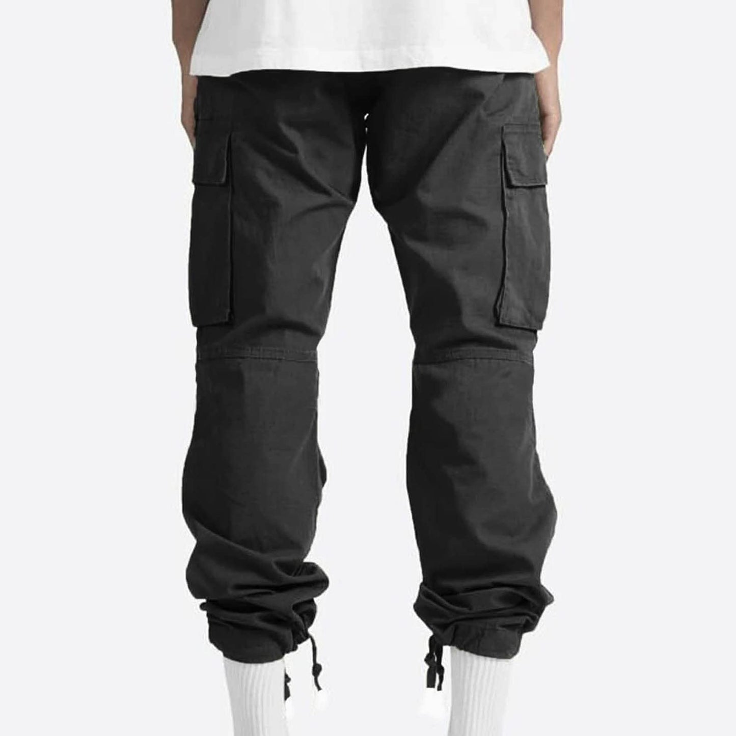 Cargo Sweatpants Black Joggers for Men Mens Sweatpants Open Bottom Casual Pants for Men Mens Jogger Sweatpants Men's Joggers Mens Cargo Sweatpants