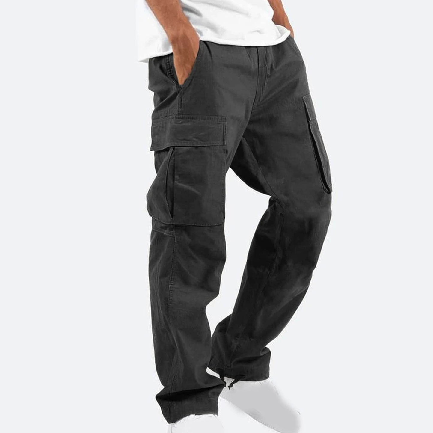 Cargo Sweatpants Black Joggers for Men Mens Sweatpants Open Bottom Casual Pants for Men Mens Jogger Sweatpants Men's Joggers Mens Cargo Sweatpants