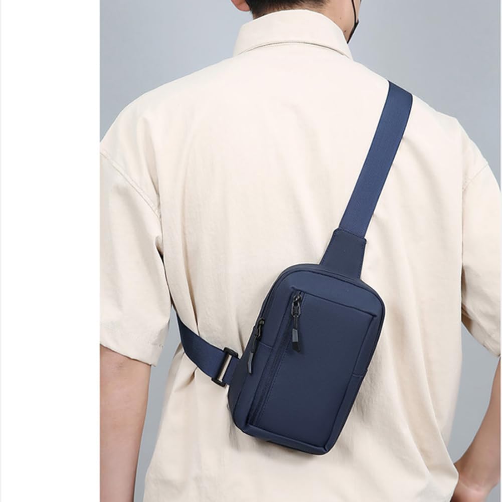 ChuLian Crossbody Bag Men Small Sling Bag for Men and Women Cross Body Fanny Packs Chest Bag for Travel Workout Running Gray