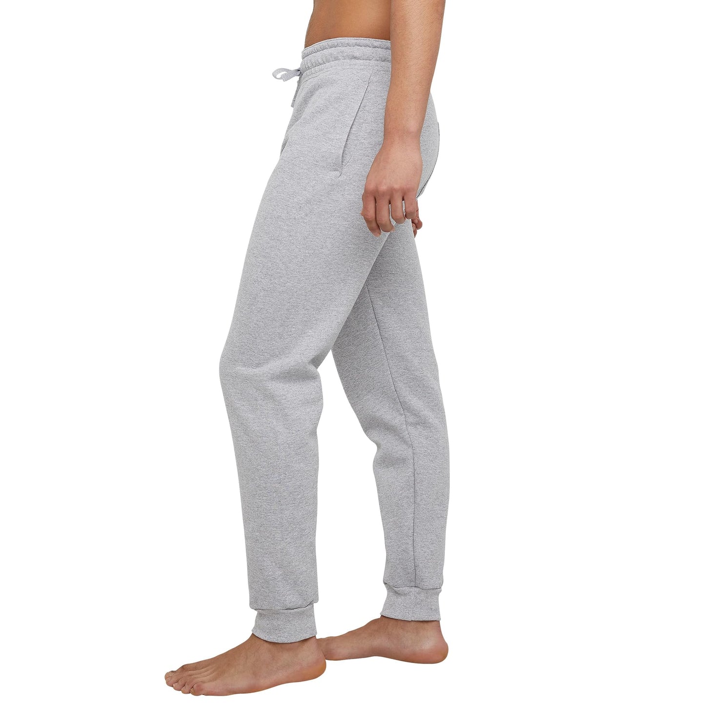 Hanes Mens Ecosmart Jogger Sweatpants, Midweight Fleece Lounge Pants, 30.5", Charcoal Heather, Medium US