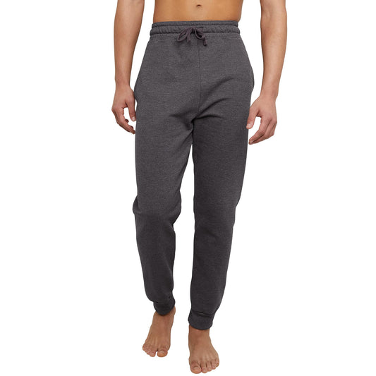 Hanes Mens Ecosmart Jogger Sweatpants, Midweight Fleece Lounge Pants, 30.5", Charcoal Heather, Medium US