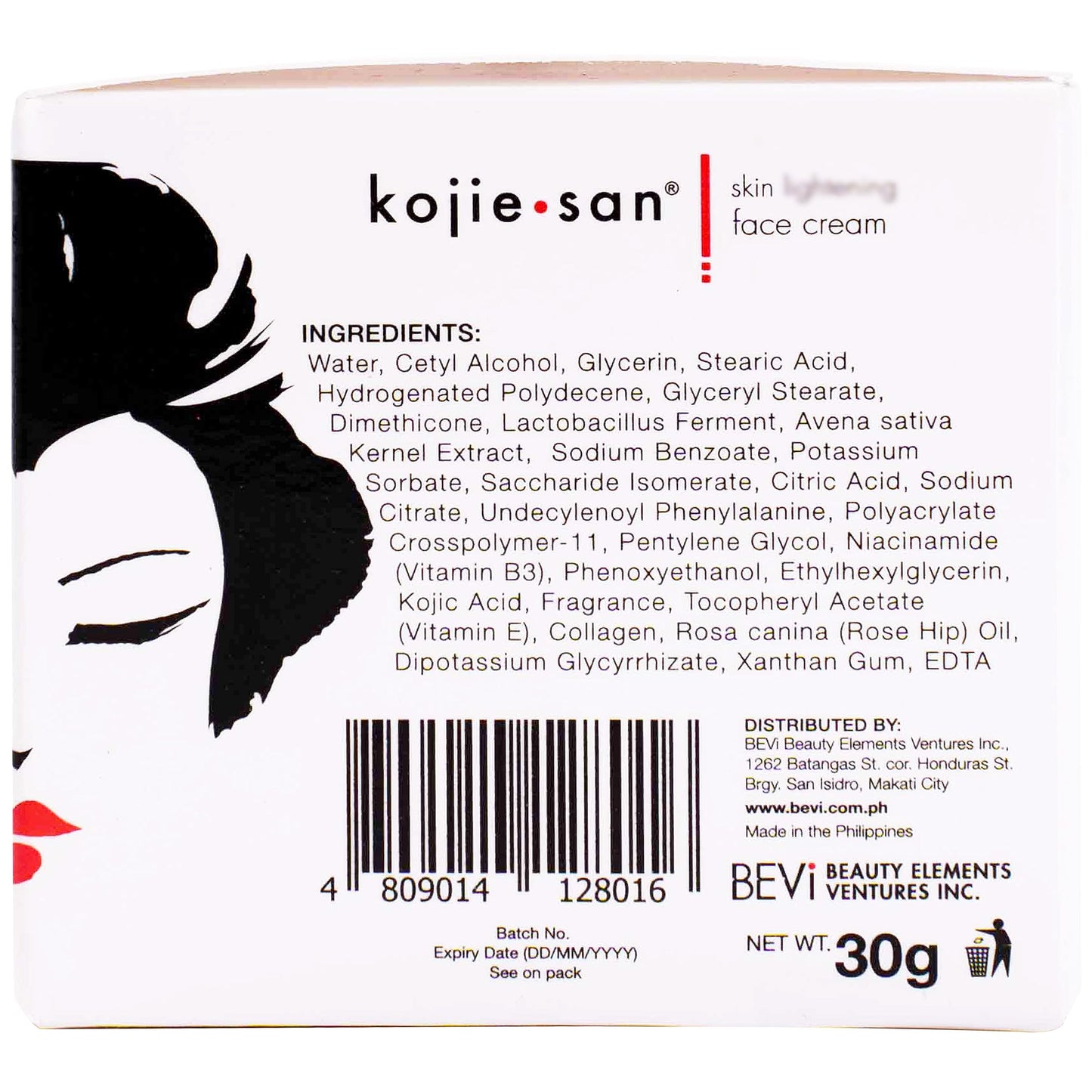 Kojie San Skin and Body Soap 2 Piece Set – Original Kojic Acid, Dark Spot Remover Soap Bar with Coconut & Tea Tree Oil – 65g x 2 Bars & 30g Face Cream